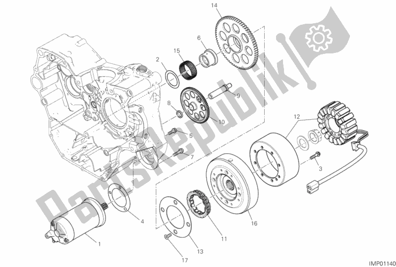 All parts for the Electric Starting And Ignition of the Ducati Scrambler Icon Thailand USA 803 2020
